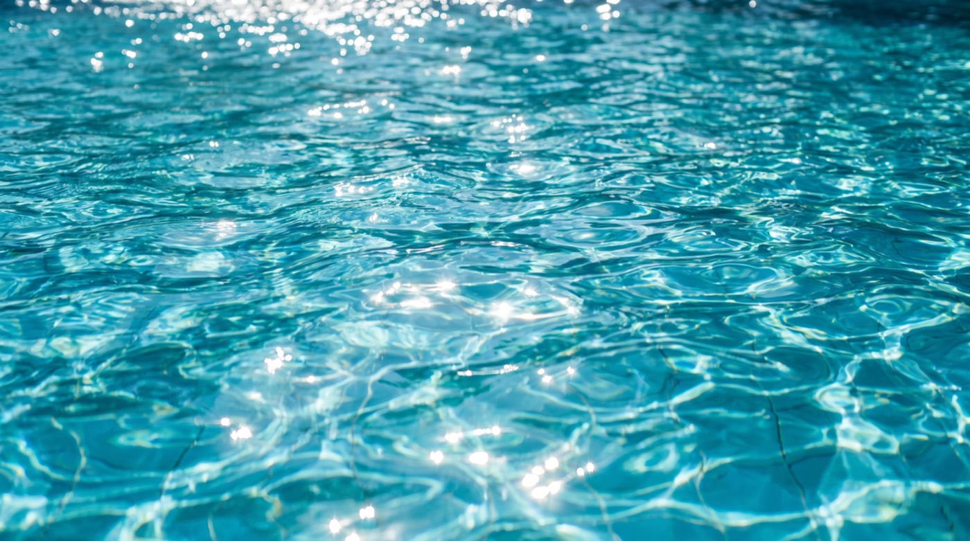 Crystal clear pool water
